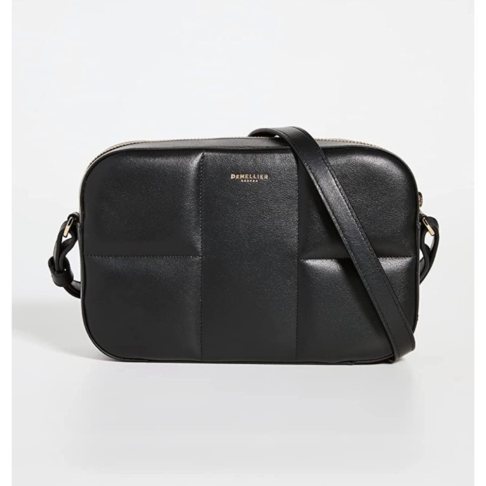 Demellier London Black Marrakech Camera Crossbody Bag EUC